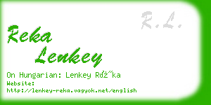 reka lenkey business card